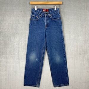 Levis 550 Jeans Youth Size 12 Relaxed Fit Straight Leg 24 x 26.5 Blue Denim Y2K